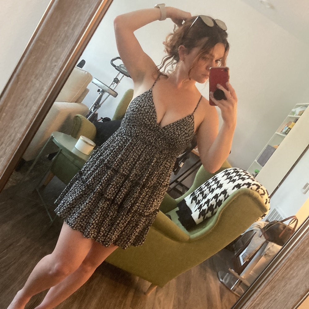 Cotton candy la- Backless multi tiered dress